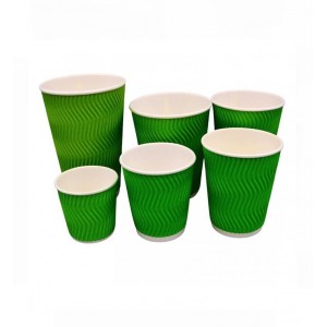 Стакан бумажный гофрированный