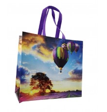 Сумка Спандбонд ЭКО Ламинированная "Лавандовое поле" 36*10*34