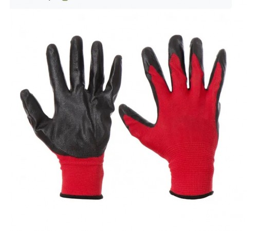 Рукавички робочі №50-13 Красно-Черн уп-12