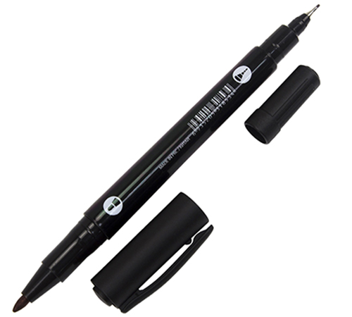 Маркер чорний перманент КИТАЙ ТОНКИЙ=ШТ=