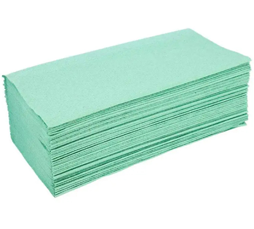 Бумажные полотенца V Альбатрос (ящик 25 шт.) Зеленый