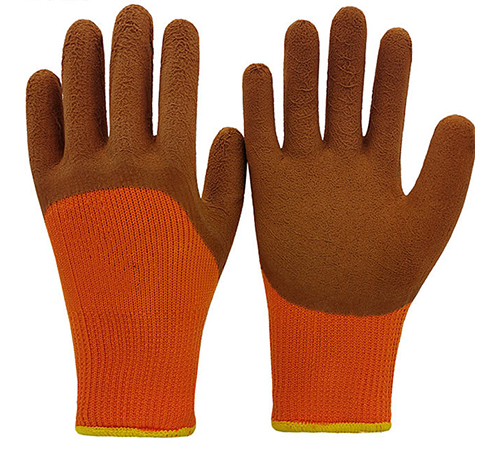 Рукавички робочі ПІНА ЩІЛЬНА розкрита Латексом уп 10 шт.