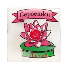 Серветка Лілія 35 аркушів біла уп. 14 шт