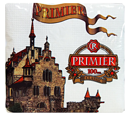 Серветка Primier 100л уп. 10 шт.=УП=