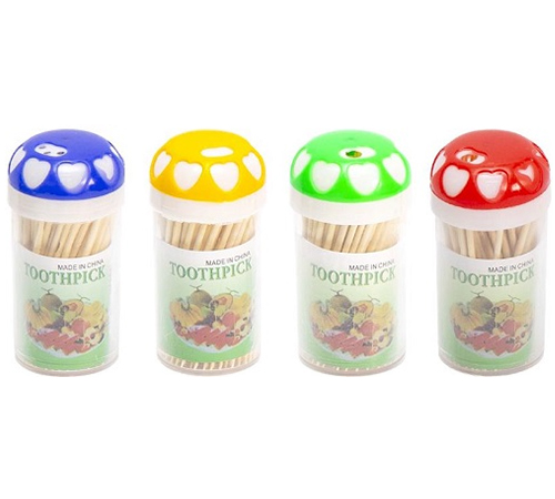 Зубочистки із бамбуку – Грибок 12 шт.