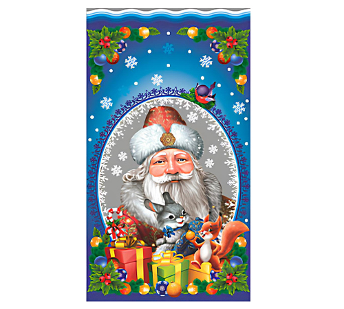 Пакет під новорічні подарунки (під цукерки) 20*30 см уп. 100 шт