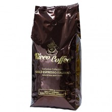 Кава зерно Ricco Coffee Gold Espresso Italiano (Бронз Арабіка 50% Робуста 50%) 1кг