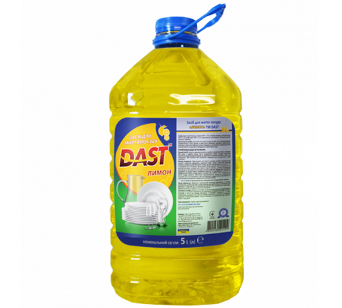 Засіб для миття посуду DAST Лимон 5л