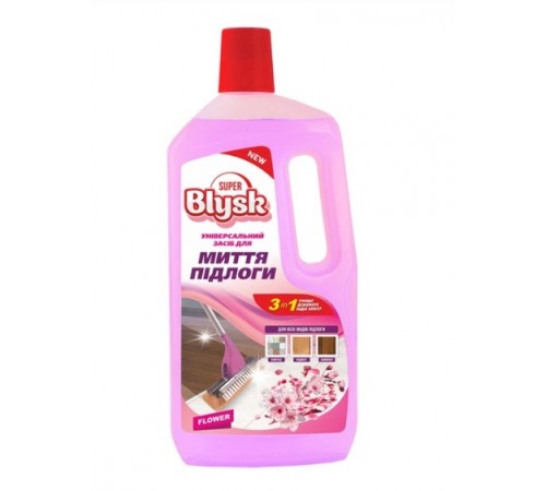 Средство для мытья полов SUPER BLYSK Цветочный 1л