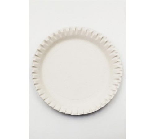 Тарелка бумажная круглая СЕРАЯ 170 мм уп-100шт=УП=